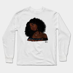 Dark Skin Girl Long Sleeve T-Shirt